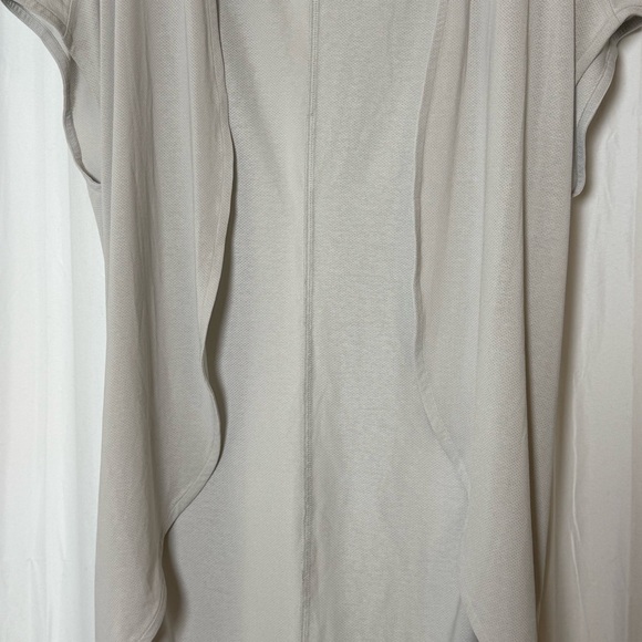 Lucy Yoga Flow Wrap Top Duster Cardigan Dove Gray - Picture 6 of 9